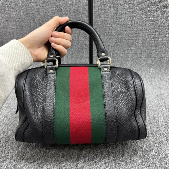 Gucci Boston Small Canvas Vintage Crossbody Bag 625-041125 - Picture 3 of 16